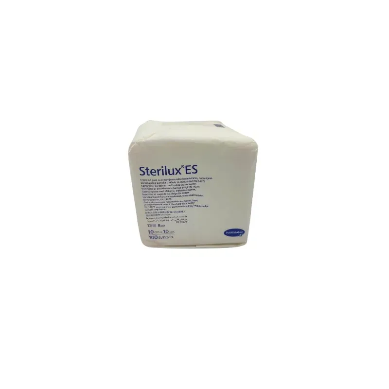 Sterilux ES Compresses de Gaze 10X10cm 13Fils 8PL 100 pièces - Univers Pharmacie Sterilux ES Compresses de Gaze 10X10cm 13Fils 8PL 100 pièces - Univers Pharmacie