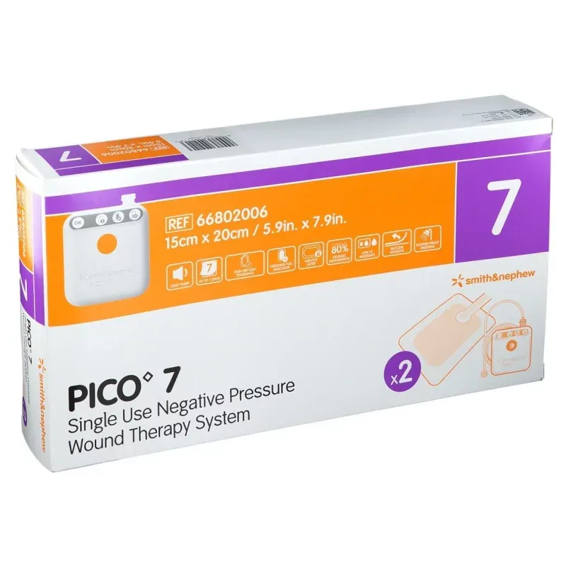 Pompe Pico-7 Système de Thérapie des Plaies par Pression Négative 15X20cm - Univers Pharmacie