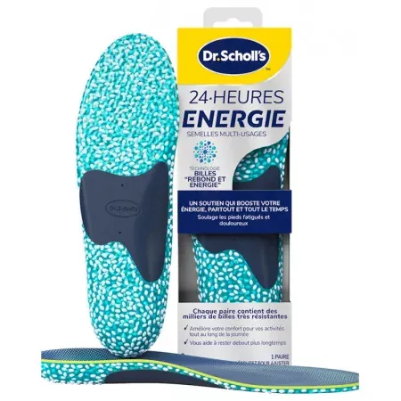 Scholl 24H Énergie Semelles Multi-Usages Taille S 35-40 - Univers Pharmacie