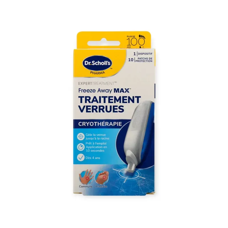 Dr.Scholl's Pharma Freeze Away Max Traitement Verrues - Univers Pharmacie