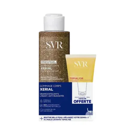 SVR Xerial gommage 100g + Topialyse Huile Lavante 55ml - Univers Pharmacie