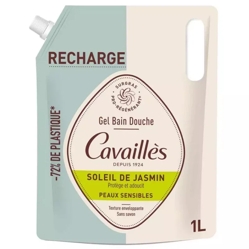 Rogé Cavaillès Gel Bain Douche Soleil de Jasmin Recharge 1L