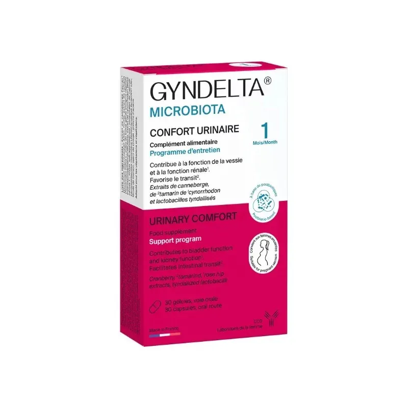 Gyndelta Microbiota Confort Urinaire 30 gélules - Univers Pharmacie Gyndelta Microbiota Confort Urinaire 30 gélules - Univers Pharmacie