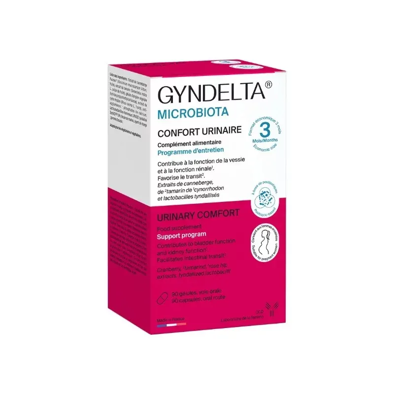 Gyndelta Microbiota Confort Urinaire 90 gélules - Univers Pharmacie