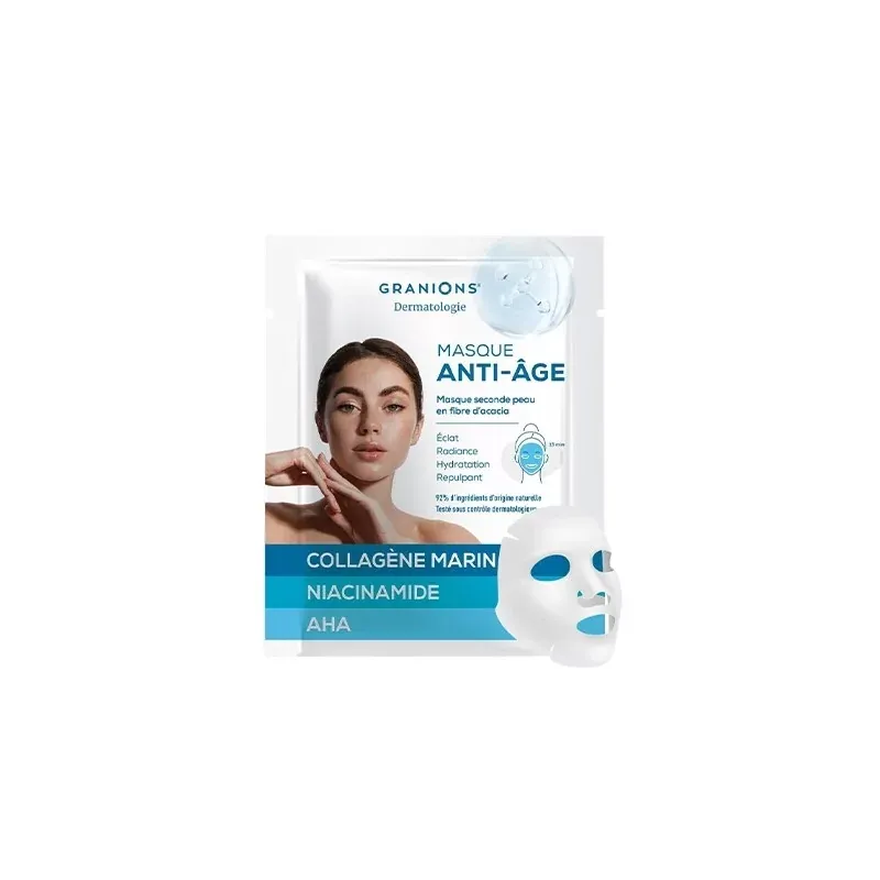 Granions Dermatologie Masque Anti-âge Seconde Peau Fibre d'Acacia - Univers Pharmacie