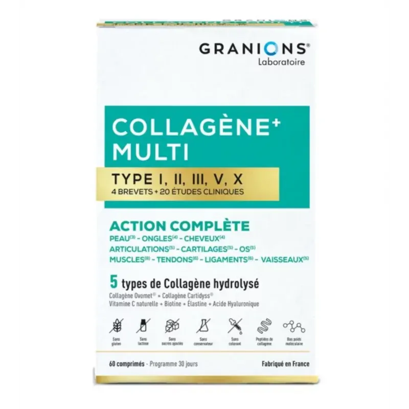 Granions Collagène+ Multi 60 comprimés sécables - Univers Pharmacie