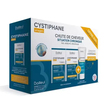 Cystiphane Anagen Chute de Cheveux Situation Chronique Coffret - Univers Pharmacie