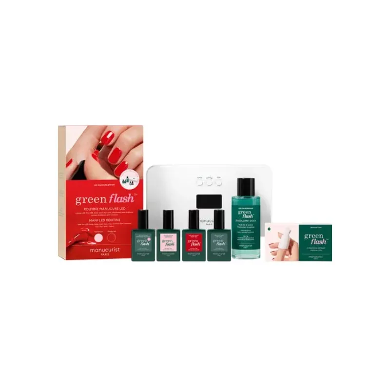 Manucurist Green Flash Routine Manucure LED Poppy Hortensia - Univers Pharmacie Manucurist Green Flash Routine Manucure LED Poppy Hortensia - Univers Pharmacie