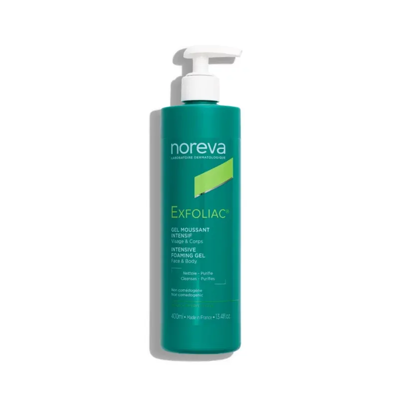 Noreva Exfoliac Gel Moussant Intensif Visage et Corps 400ml - Univers Pharmacie Noreva Exfoliac Gel Moussant Intensif Visage et Corps 400ml - Univers Pharmacie
