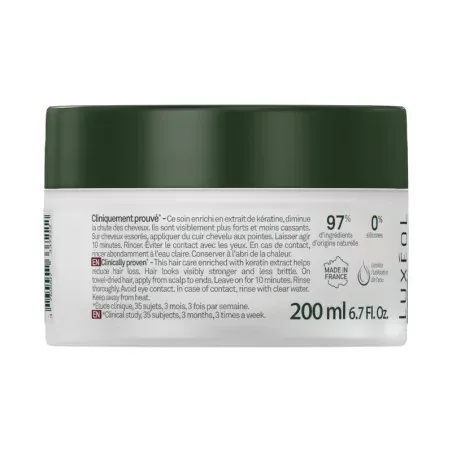 Luxéol Masque Antichute 200ml - description Luxéol Masque Antichute 200ml - description