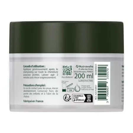 Luxéol Masque Fortifiant 200ml - dos