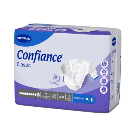 Confiance Elastic Changes Complets 10 Gouttes Taille M X14  - Univers Pharmacie
