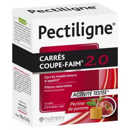 Nutreov Pectiligne Carrés Coupe-faim 2.0 X15 - Univers Pharmacie