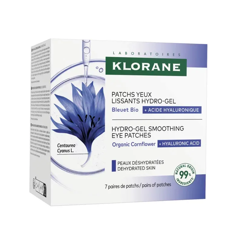 Klorane Patchs Yeux Lissants Hydrogel 7 paires - Univers Pharmacie