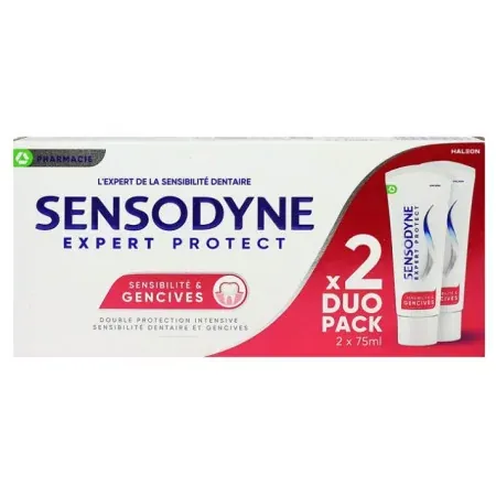 Sensodyne Expert Protect Sensibilité & Gencives 2X75ml - Univers Pharmacie