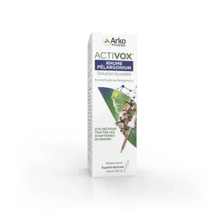 Arkopharma Activox Rhume Pélargonium 30ml - Univers Pharmacie