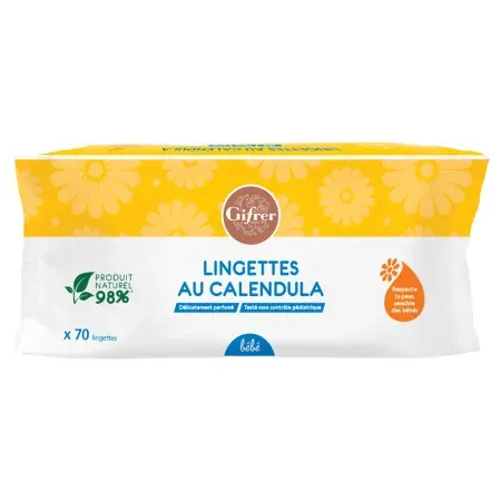 Gifrer Lingettes au Calendula 70 lingettes - Univers Pharmacie