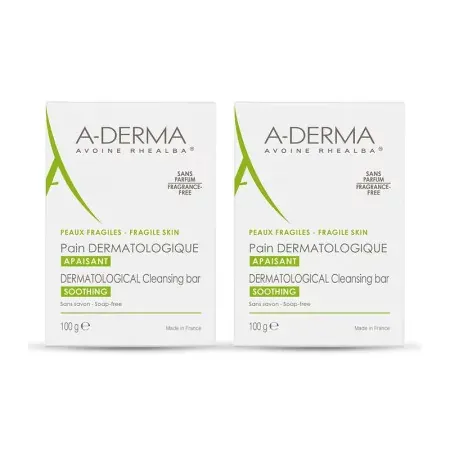 A-Derma Pain Dermatologique Apaisant 2X100g - Univers Pharmacie