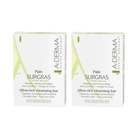 A-Derma Pain Surgras Nutritif 2X100g - Univers Pharmacie
