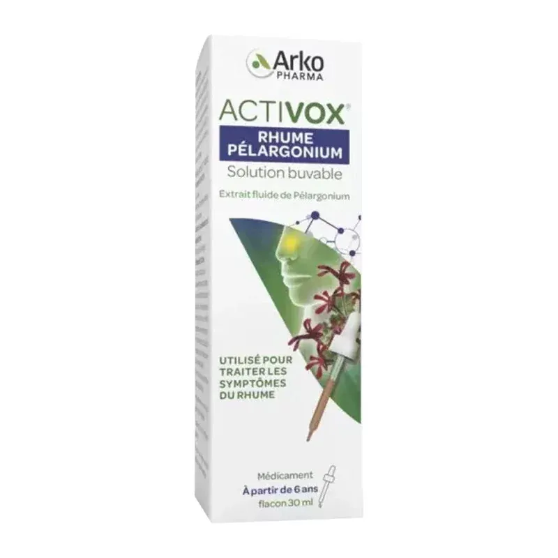 Arkopharma Activox Rhume Pélargonium 30ml - Univers Pharmacie