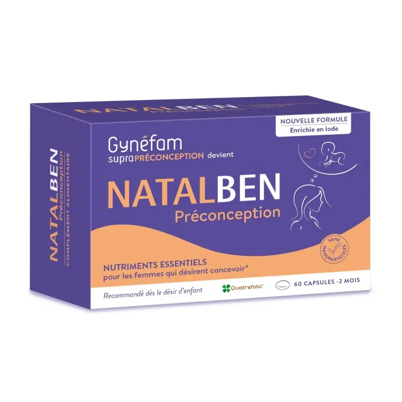 Natalben Préconception 60 capsules - Univers Pharmacie