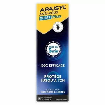 Apaisyl Anti-poux Xpert Plus Lotion Traitante 200ml - Univers Pharmacie