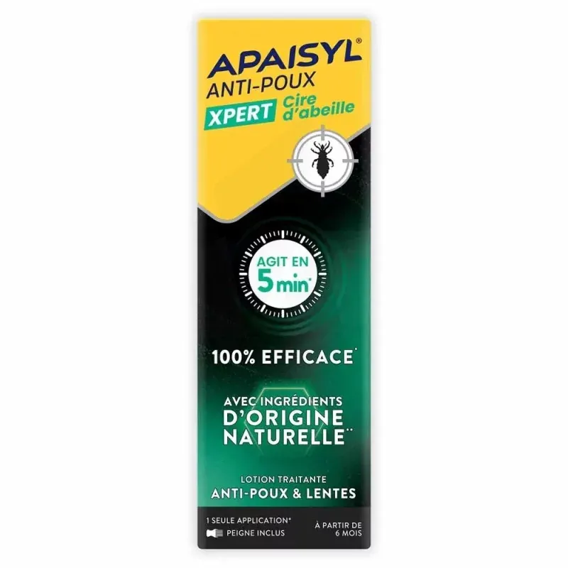 Apaisyl Anti-poux Xpert Cire d'Abeille Lotion Traitante 100ml - Univers Pharmacie
