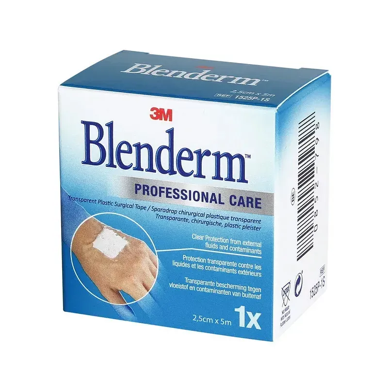 3M Blenderm Sparadrap Chirurgical Plastique Transparent 2,5cmX5m - Univers Pharmacie