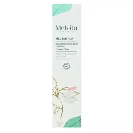 Melvita Nectar Pur Gel Crème Correcteur Matifiant 40ml - boite