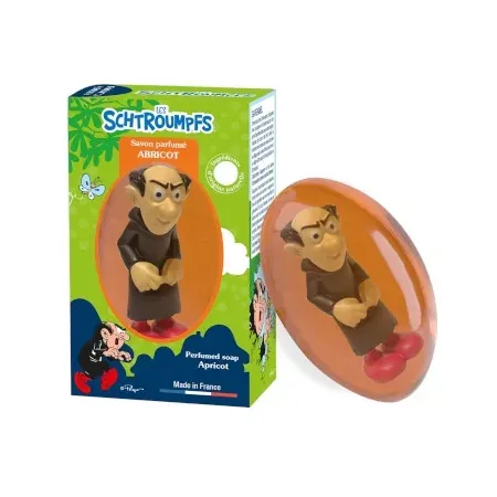 Les Schtroumpfs Savon Parfumé Abricot Gargamelle 80g- Univers Pharmacie
