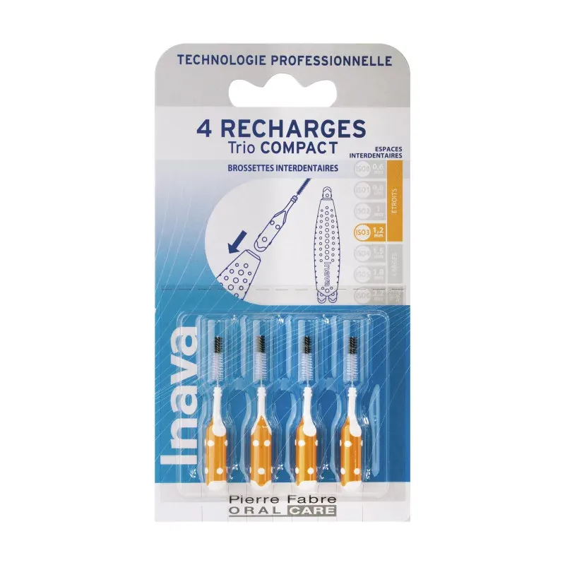 Inava Trio Compact Recharges ISO3 1,2mm X4 - Univers Pharmacie
