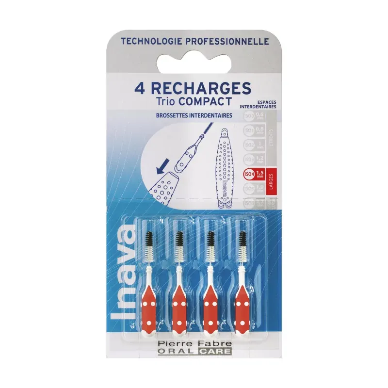 Inava Trio Compact Recharges ISO4 1,5mm X4 - Univers Pharmacie