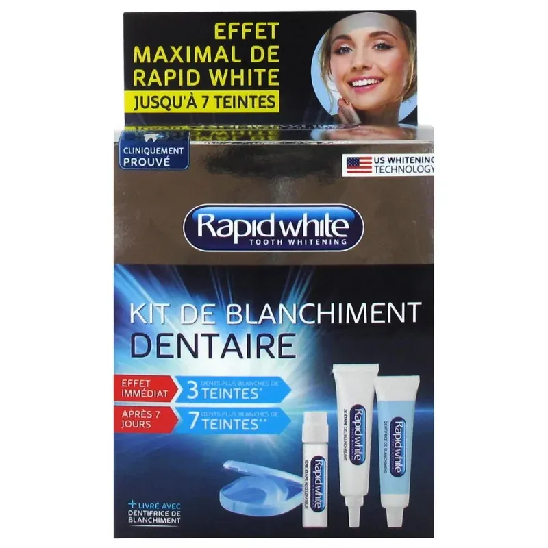 Rapid White Kit de Blanchiment Dentaire - Univers Pharmacie