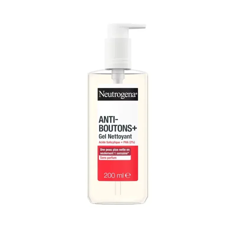 Neutrogena Anti-Boutons+ Gel Nettoyant 200ml - Univers Pharmacie Neutrogena Anti-Boutons+ Gel Nettoyant 200ml - Univers Pharmacie