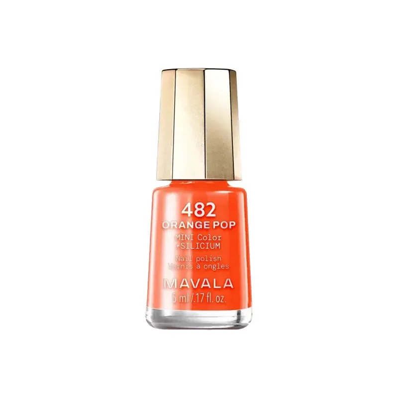 Mavala Mini Color +Silicium 482 Orange Pop 5ml - Univers Pharmacie Mavala Mini Color +Silicium 482 Orange Pop 5ml - Univers Pharmacie