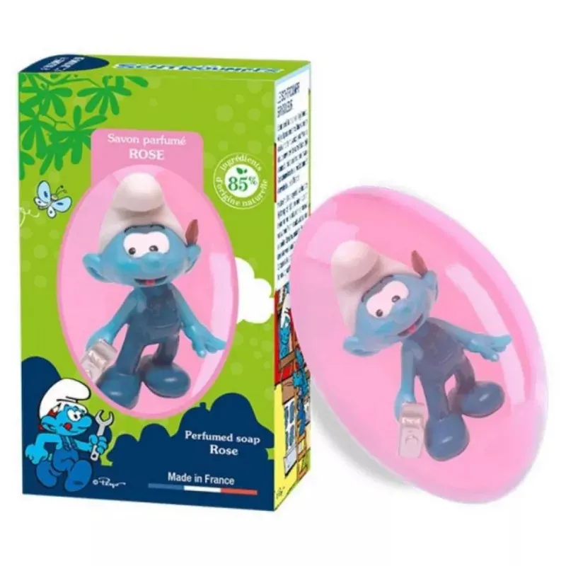 Les Schtroumpfs Savon Parfumé Rose 80g