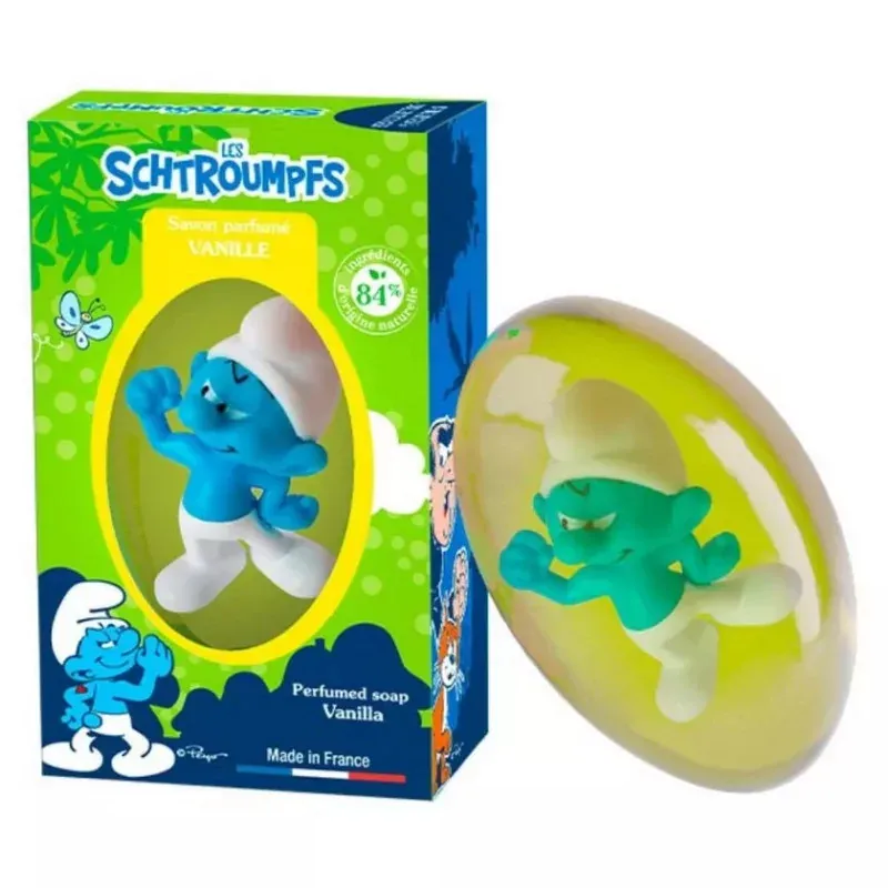 Les Schtroumpfs Savon Parfumé Vanille 80g - Univers Pharmacie