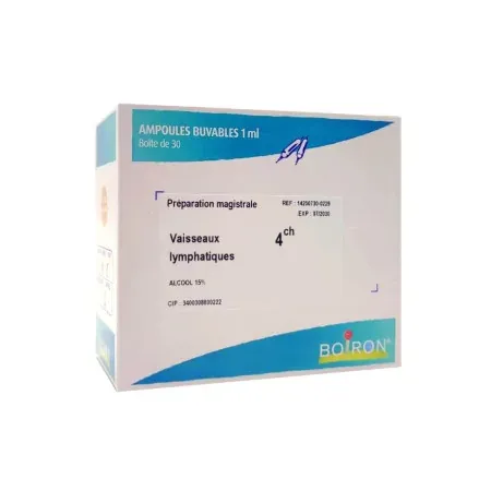 Boiron Vaisseaux Lymphatiques 4ch 30 ampoules