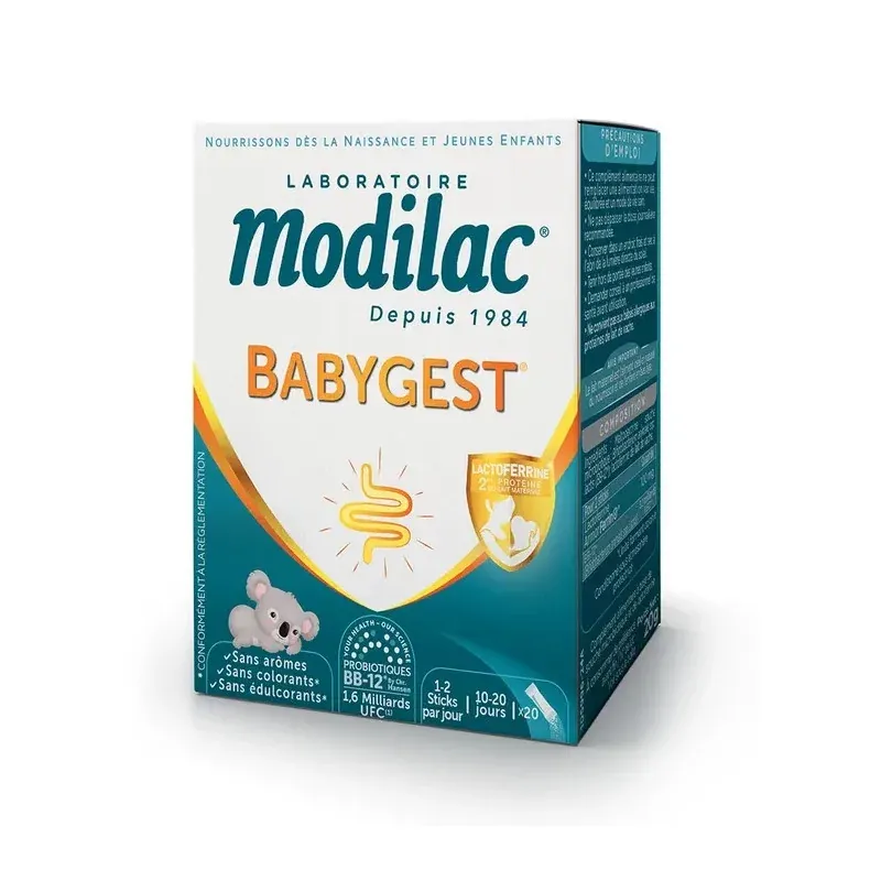 Modilac Babygest 20 sticks - Univers Pharmacie