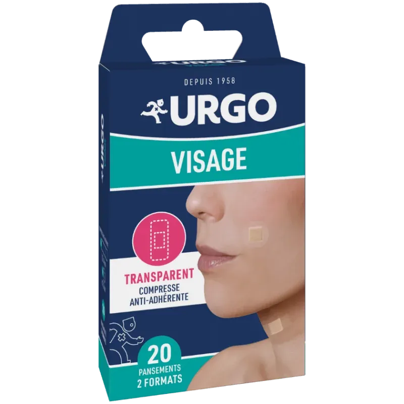 Urgo Visage Pansements Transparents 2 Formats X20 - Univers Pharmacie