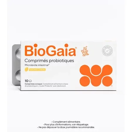 BioGaia Comprimés Probiotiques Arôme Citron X30 - Univers Pharmacie