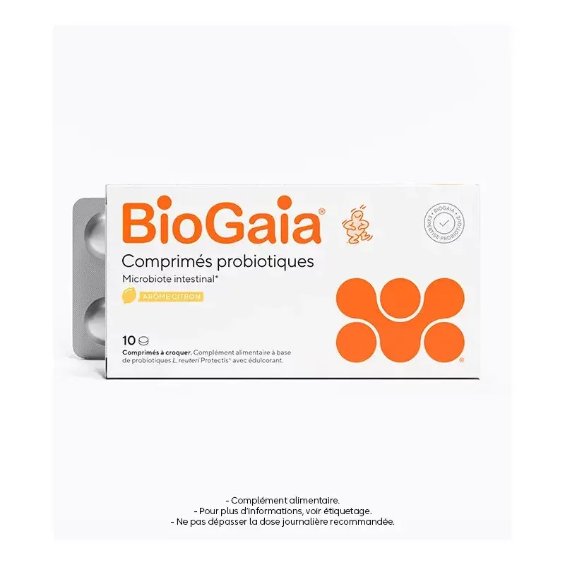 BioGaia Comprimés Probiotiques Arôme Citron X30 - Univers Pharmacie BioGaia Comprimés Probiotiques Arôme Citron X30 - Univers Pharmacie
