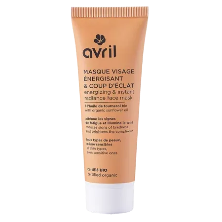 Avril Masque visage énergisant & coup d’éclat Bio 50ml - Univers Pharmacie