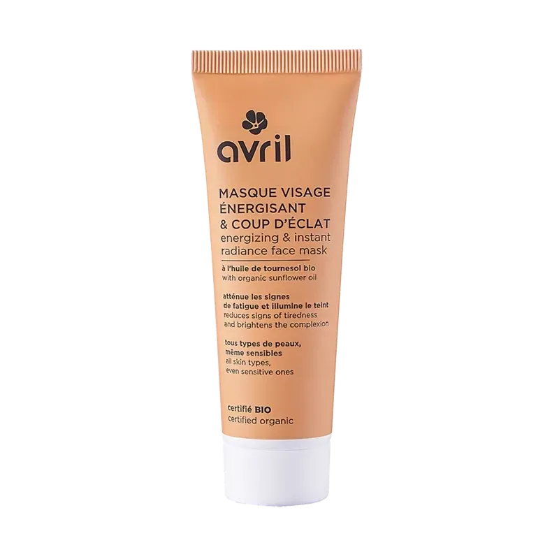 Avril Masque visage énergisant & coup d’éclat Bio 50ml - Univers Pharmacie
