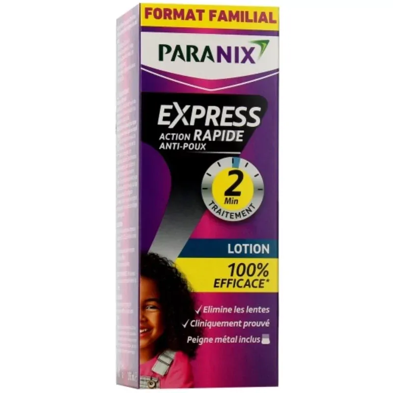 Paranix Express Action Rapide Anti-poux Lotion 195ml - Univers Pharmacie