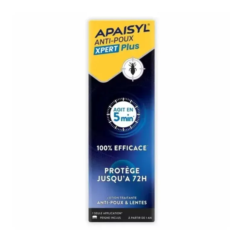 Apaisyl Anti-poux Xpert Plus Lotion Traitante 100ml - Univers Pharmacie