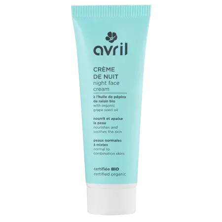Avril Crème de nuit Peaux Normales & Mixtes Bio 50ml - Univers Pharmacie