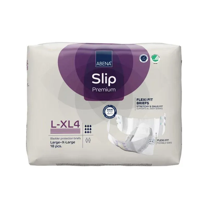 Abena Slip Premium Flexi Fit L-XL4 Couches Élastique Adulte 8,5 gouttes 18 pièces - Univers Pharmacie