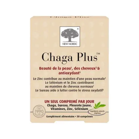 New Nordic Chaga Plus 30 comprimés - Univers Pharmacie