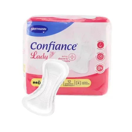 Confiance Lady Niveau 3 12 protections anatomiques - Univers Pharmacie